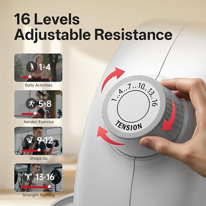 JOROTO Rowing Machine for Home Magnetic Rower Machines 350 LB Weight Capacity 16 Levels Resistance Bluetooth Row Machines with Dual Slide Rail LCD Monitor and Tablet Holder