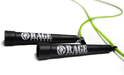 Rage Fitness R2 Jump Rope - Green PVC Training Rope with Speed Bearing Handles