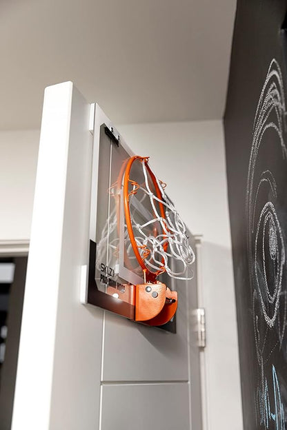 SKLZ Pro Mini Indoor Basketball Hoop - Over The Door ??Portable - Great For Home, Dorms, Offices, and Gifts