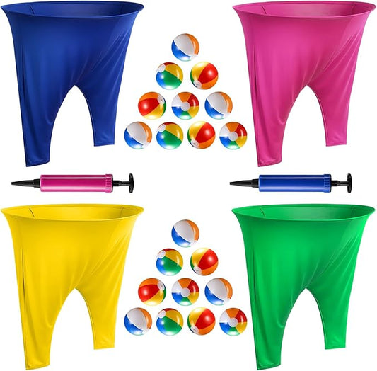 Granny Pants Yard Game Sets,4PCS Granny Pants Family Party Outdoor Games with Bouncy Balls for