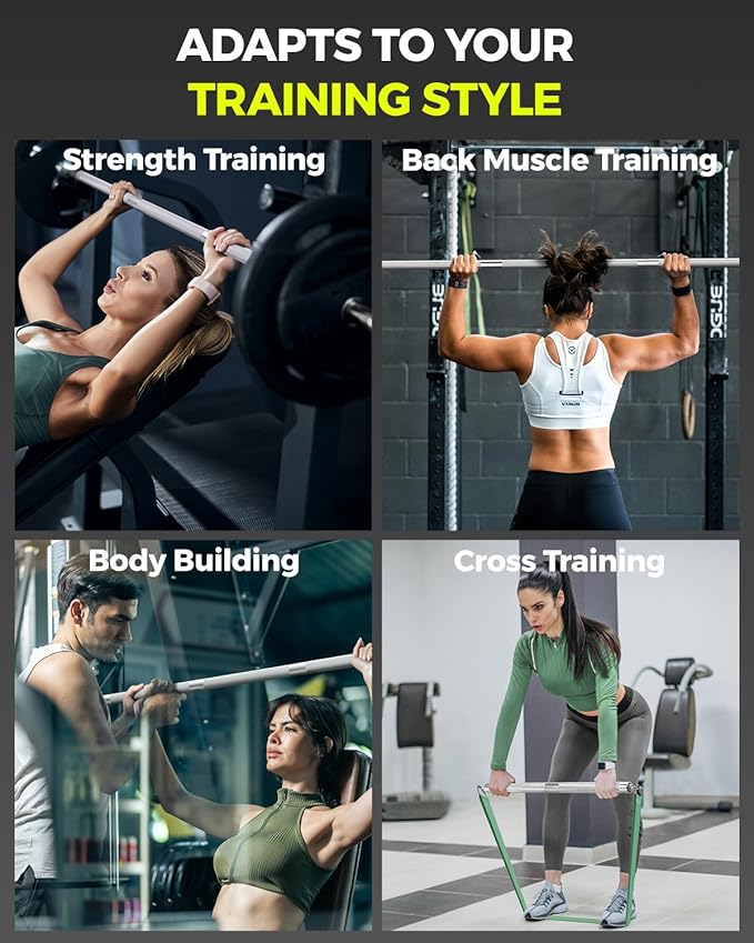 DASKING 4ft/4.9ft Barbell, 2-Inch Olympic Detachable Bar, Portable Strength Training Bar for Weightlifting, Squat, Bench Press, Home Gym, 450LBS, Includes Silent Collars