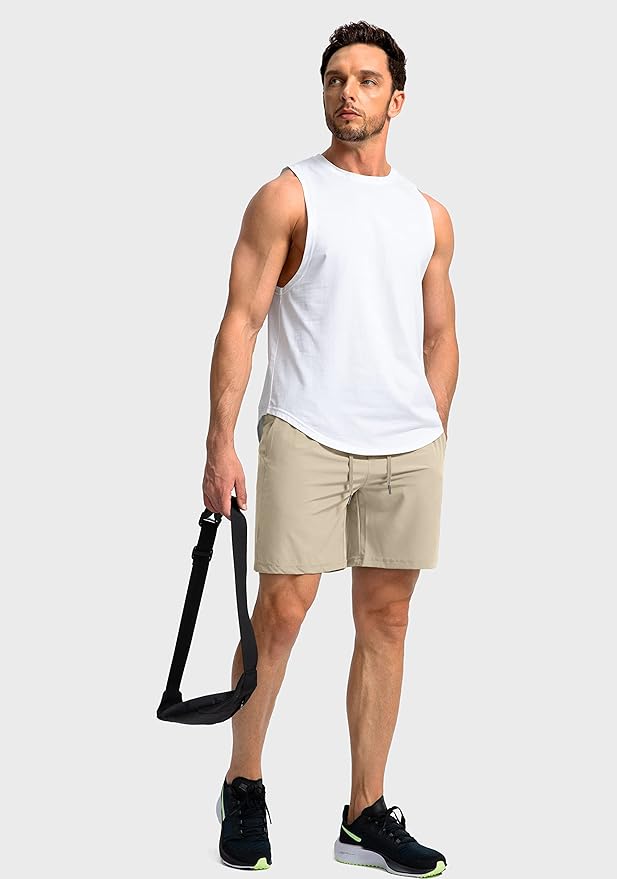 Men's Running Shorts with Zipper Pockets 9 Inch/ 7 Inch / 5 Inch Lightweight Quick Dry Gym Workout Athletic Shorts for Men