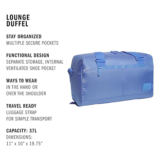 adidas Lounge Premium Sport Duffel Bag for Travel and Gym