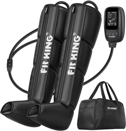 FIT KING Air Compression Recovery System,Dynamic Pressure for Circulation Improvement and Fast Recovery,Sequential Massage Boots for Athletes (Large)