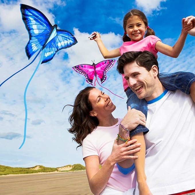 TOY Life Kites for Kids Ages 4-8 8-12, Large Butterfly Kites for Adults and Toddlers Age 3-5, Outdoor Toy Games Beach Kite Easy to Fly for Girls Boys