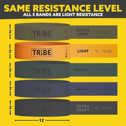 Fabric Resistance Bands for Working Out - Booty Bands for Women and Men - Exercise Bands Resistance Bands Set - Workout Bands Resistance Bands for Legs - Fitness Bands