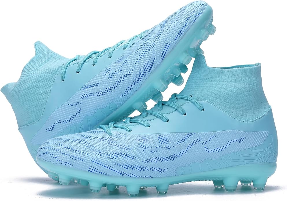 Soccer Cleats for Mens Womens Football Shoes Turf Soccer Shoes Indoor/Outdoor High-top Football Cleats AG/FG