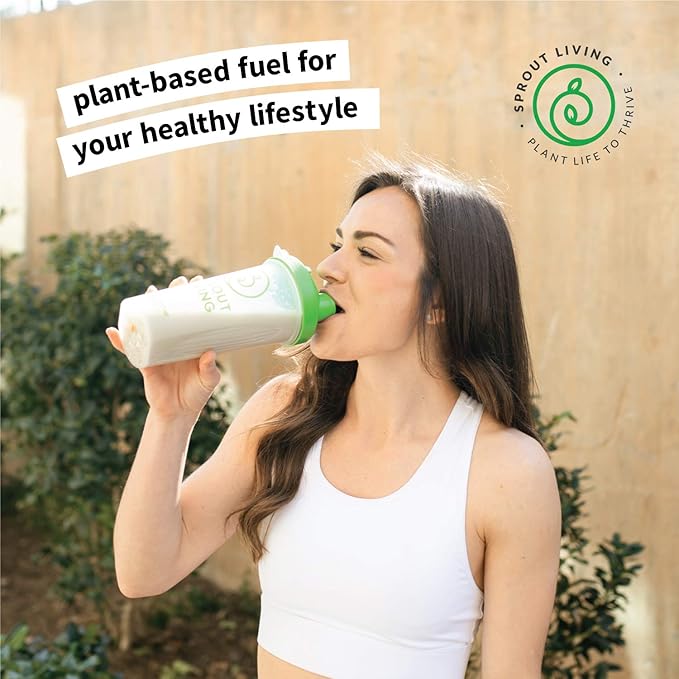 Sprout Living Simple Sunflower Seed Protein Powder, 15 Grams Organic Plant Based Protein Powder Without Artificial Sweeteners, Non Dairy, Non-GMO, Vegan, Gluten Free, Keto Drink Mix (1 Pound)