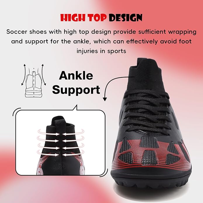 Soccer Cleats Kids Boys Girls Athletic Outdoor Football Shoes