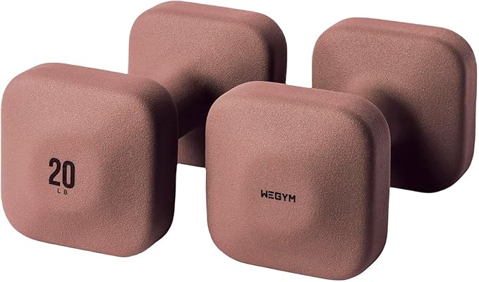 SafeGrip Dumbbells, Anti-Slip, Anti-Roll, Thick Handles, Free Weights, Square Dumbbells for Secure Workouts at Home, Weightlifting, and Personal Training