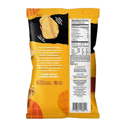 WILDE Chicken & Waffles Protein Chips, Thin and Crispy, High Protein, Keto, Made with Real Ingredients, 2.25oz Bags (Pack of 8)…