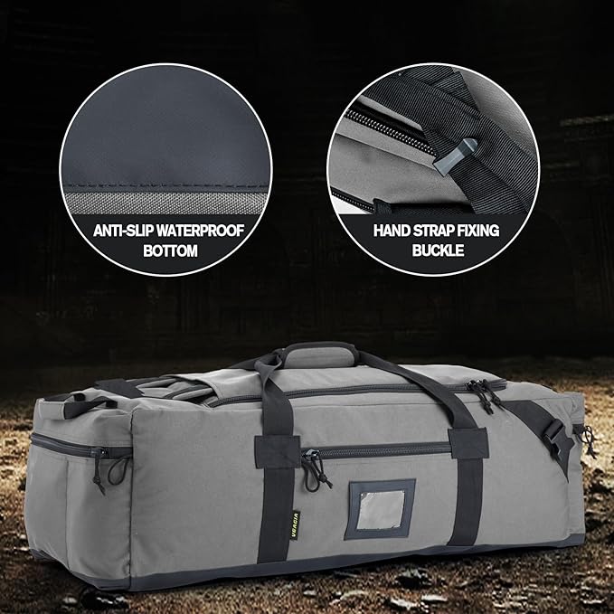 86l Large Duffel Bag For Travel, Gym & Sports - Water Repellent Polyester, Hidden Straps, Shoe Compartment - Perfect Luggage Duffle Bag Or Backpack For Men & Women