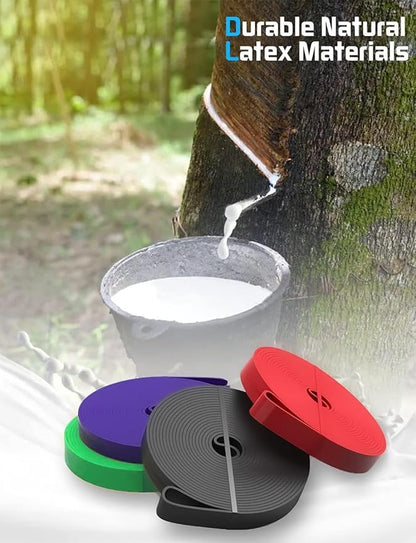 LEEKEY Resistance Bands Set for Pull-Up Assistance & Full-Body Training, Multi-Level Exercise Bands with Bag for Home Workouts, Physical Therapy, Strength Training (Men/Women)