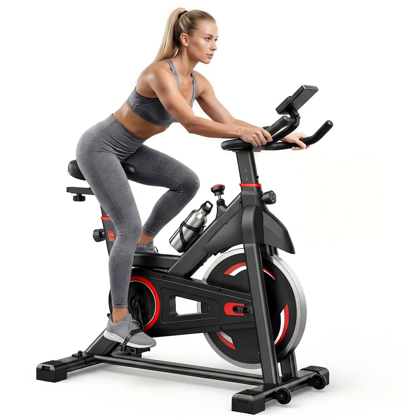 NEWBULIG Exercise Bike with APP, Stationary Bikes for Home, Workout Bike for Adults & Seniors