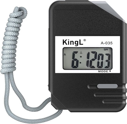 Stopwatch Timer Digital Sports Stop Watch, Large Display, Lap Split, Clock, Calendar, Alarm, for Coaches, Swimming, Running, Training