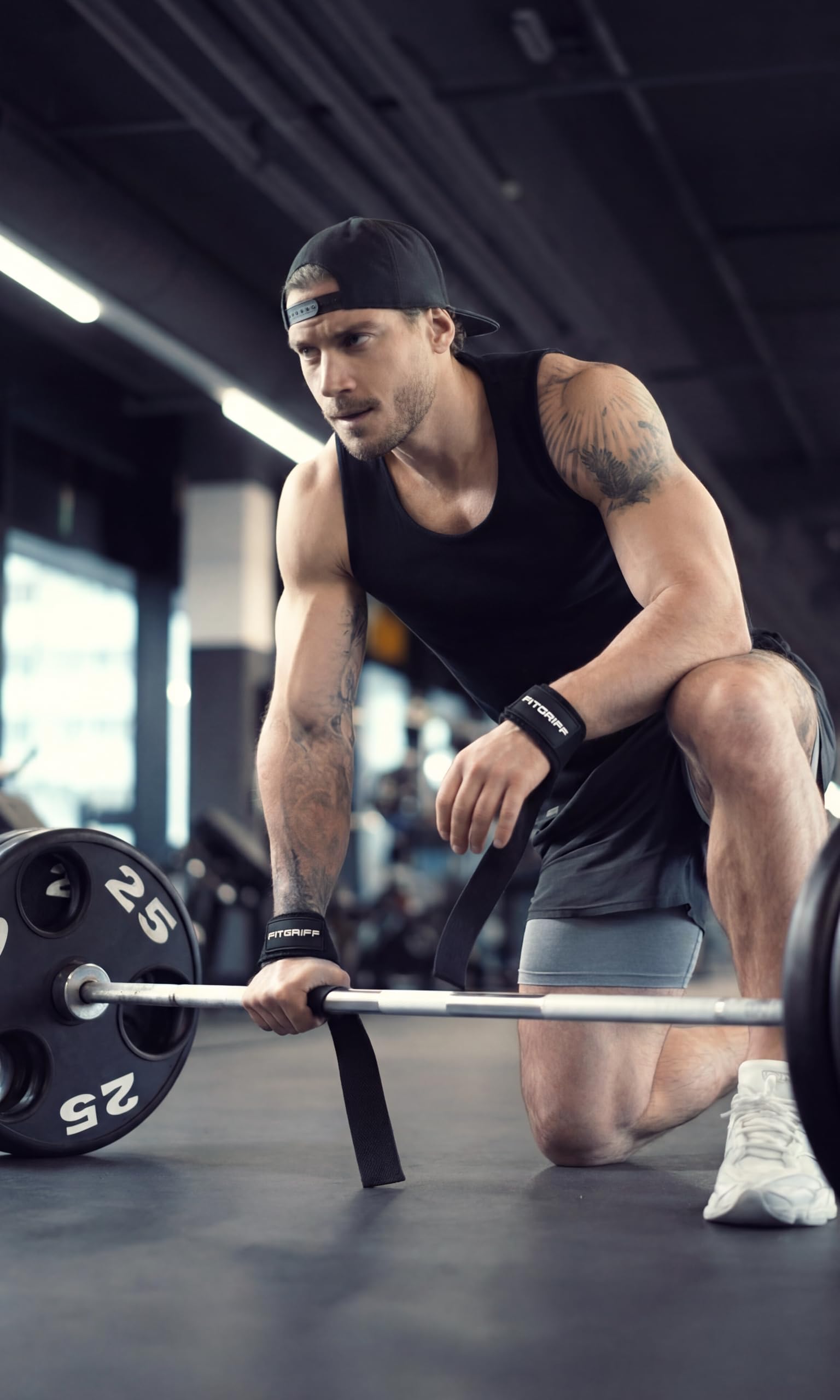 Fitgriff® Lifting Wrist Straps for Weightlifting, Gym, Deadlift, Workout (Made of Premium Cotton &