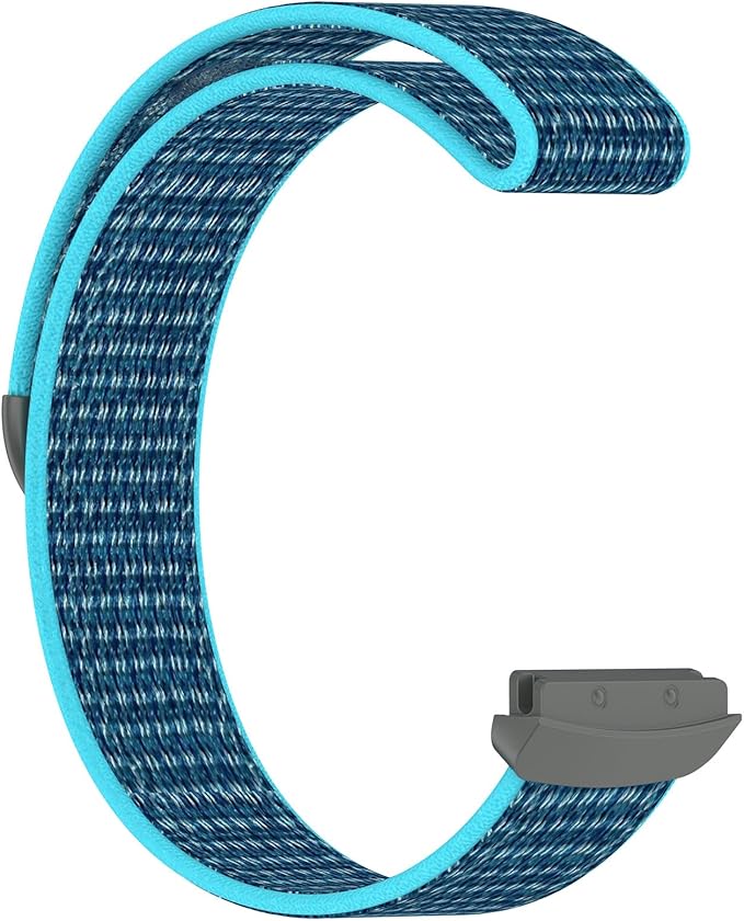 Compatible with Fitbit Ace LTE, Quick Release Nylon HOOK LOOP Replacement Sport Strap Accessory Fit for Fitbit Ace LTE Band, Blue