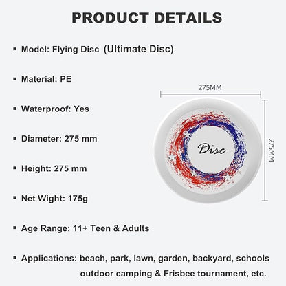 Adventure Awaits Outdoor Flying Disc Inspiration Quote Adventure Mountains Ultimate Disc 175g for Boys Girls Men Women Birthday Christmas