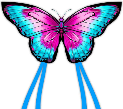 Butterfly Kites for Kids & Adults, Easy to Fly Design with Long Tail for Stability, for Kids Ages 4-8 & Beginners, Beach & Park Use | Family Outdoor Fun