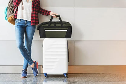 40 Liter, 22 Inch Reflective Duffle Bag with Shoulder Strap for Men, Women, Travel