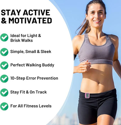 3D Pedometer for Walking, Simple Step Counter with Large Digital Display, Step Tracker with Removable Clip Lanyard, Accurately Track Steps for Men Women Kids Adults Seniors