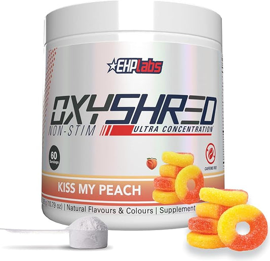 EHP Labs OxyShred Non Stimulant Pre Workout Powder - Stim Free Pre Workout, Caffeine Free