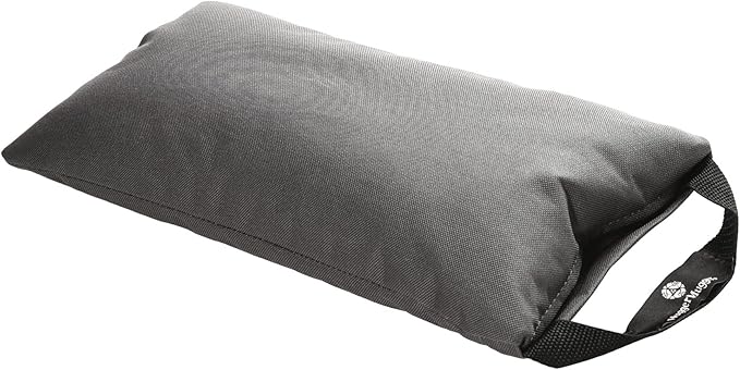Hugger Mugger 10lb Yoga Sandbag - Adds Weight to Your Poses, Zipper Cover, Sturdy Handle, Silica Sand Filling, Durable Material