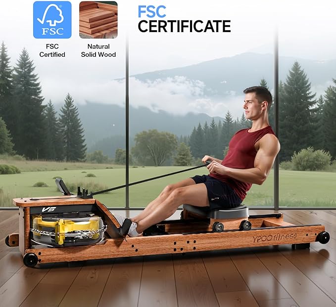 Rowing Machine for Home, 350 LB Capacity, 16-Level Silent Resistance, Magnetic Rowing Machines for Home Foldable, Full-Body Workout Compact Rowing Machine for Cardio & Strength with APP Support