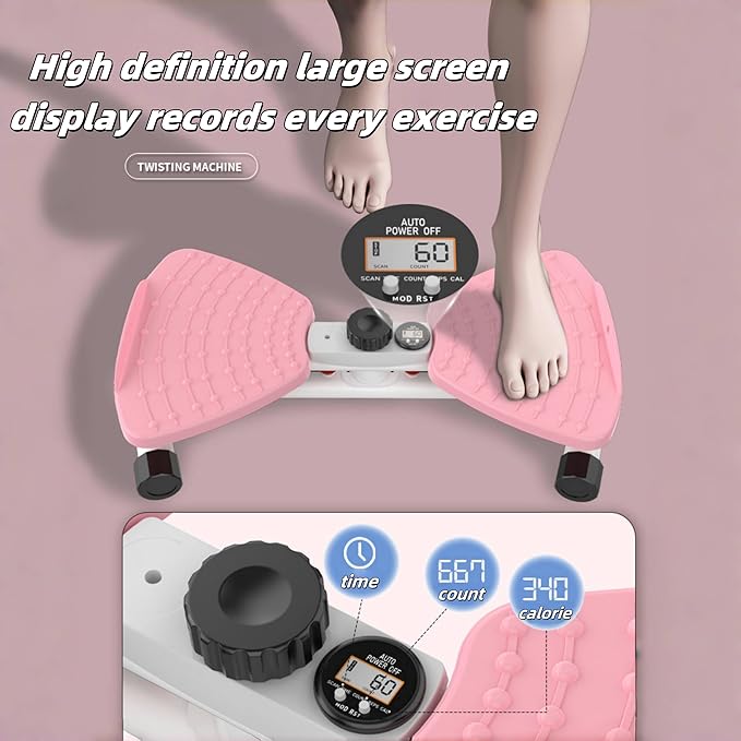 Waist Twisting Machine, Ab Twister Board with 330 lbs Capacity, Waist Twister for Women Belly Fat, Home Gym Exercise Equipment for Slim Waist and Core Ab Exercise