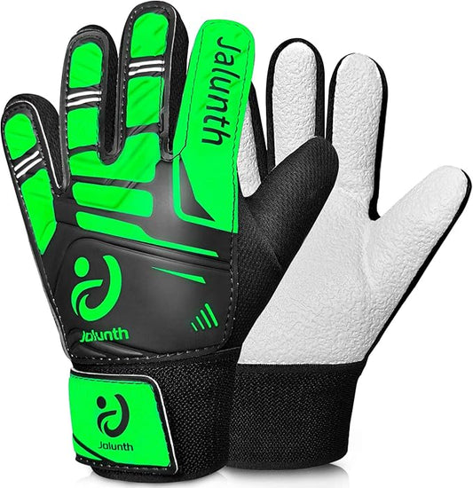 Jalunth Soccer Goalie Gloves Kids Youth Goalkeeper Field Player Gloves Boys Girls Training Grip