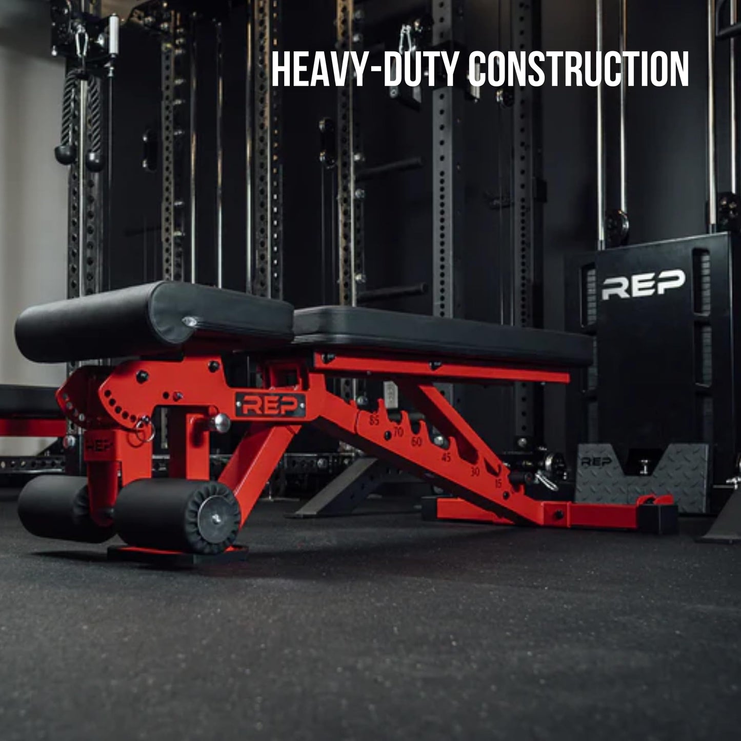 REP Foldable Incline Decline Bench | FID Platform for Home Gym | Compact Portable Fitness