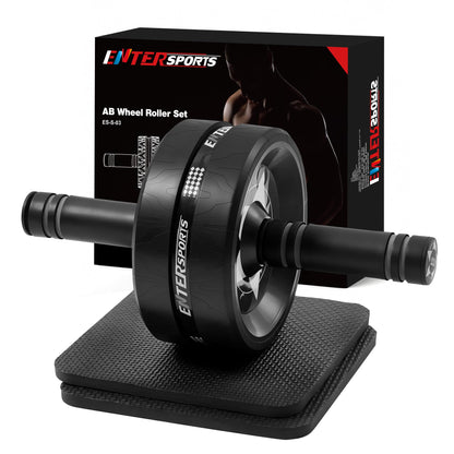 Ab Roller Wheel for Abs Workout - Abdominal Exercise Equipment with 2 Knee Pads for Home Gym, Core
