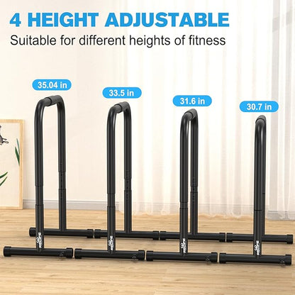 RELIFE REBUILD YOUR LIFE Dip Station Functional Heavy Duty Dip Stands Fitness Workout Dip bar Station Stabilizer Parallette Push Up Stand