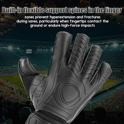 Soccer Goalkeeper Gloves with Finger Protection to Prevent Injuries, Strong Grip for Tough Tackles, Breathable Goal Keeper Gloves for for Kids, Youth and Adult