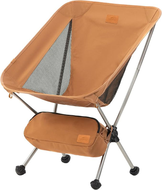 Naturehike YL08 Ultralight Camping Chair, 2.38 LBS Portable Backpacking Chair with Anti-Sinking