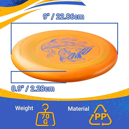 Wham-O Frisbee Go Flying Disc, 9 Inch Lightweight Sports Disc for Beginners Outdoor Beach Backyard Lawn Park Camping Family Activity Game - 70g