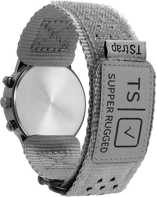 TStrap Nylon Sport Watch Band - Black Quick Release Watch Straps for Men Women - Athletic Military Smart Watch Bracelet Replacement - Correa para Reloj Hombre - 18mm 20mm 22mm