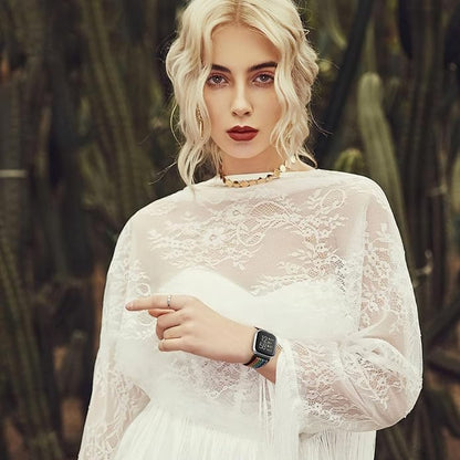 Tiptops 3 Pack Bands Compatible with Fitbit Versa 2/Fitbit Versa/Versa Lite/Versa SE for Women Men, Soft Nylon Sports Loop Replacement Wristband for Fitbit Versa 2 Straps