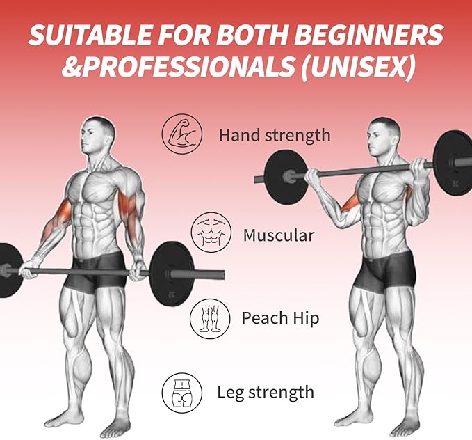 Egles Kids Barbell 5.5LB Mini Barbell Bar 4ft for Kid Women & Beginners Weighted Bar - Compatible with 2-Inch Weight Plates, for Strength Training Gym Weight Lifting, Multi-Color Training Bar