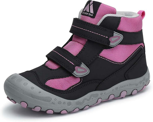 Mishansha Kids Hiking Boots Toddler Girls Boys Hiking Shoes Water-Resistant Anti-Collision Non-Slip