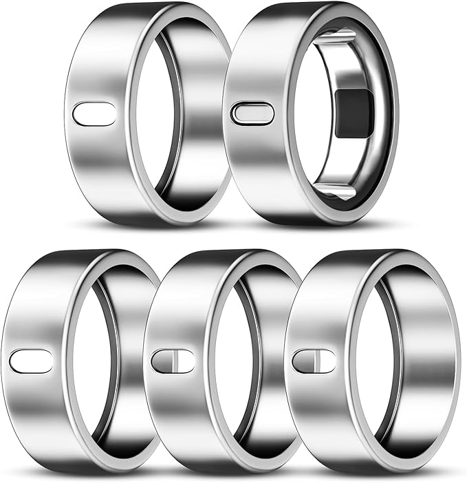 5 Pack Cover Compatible with Oura Ring Gen 4/Oura Ring Gen 3 Horizon/Heritage, Surport Charging with Cover on, Anti-Scratch TPU Protector for Oura Rings Accessories Women Men (Size 12)