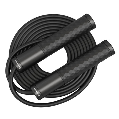 BURNCALO Weighted Jump Rope for Fitness, Skipping Rope for Men Women, Metal Heavy Handles, Ball
