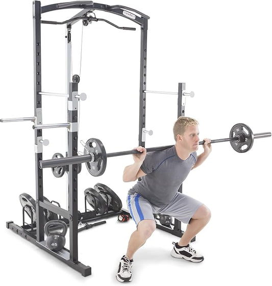 Marcy Strength Training Home Gym Cage with Pulley System for Weightlifting, Bodybuilding, Full Body