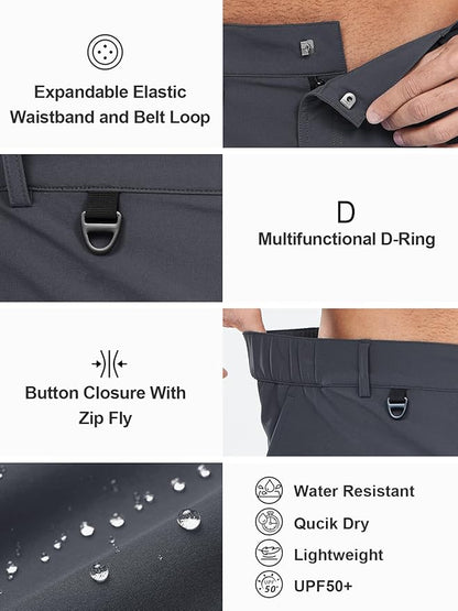 NORTHYARD Men's Cargo Hiking Shorts 9" Lightweight Outdoor Tactical Work Camping Sport Golf Casual Travel Fishing Multipocket