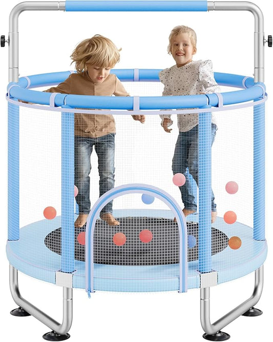 VEVOR 5FT Trampoline 50"/55"/56 * 35" for Indoor/Outdoor use for Toddlers, Foldable Mini Baby with