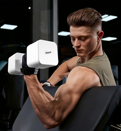 15LB 20LB 40LB 50LB Adjustable Dumbbell Set Free Weights Dumbbells Set for Women Men Hand Weights Sets Adjust Dumbbell Weight Sets for Home Gym Exercise Workout Strength Training Equipments