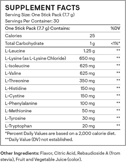 THORNE - Amino Complex - Clinically-Validated EAA and BCAA Powder for Pre or Post-Workout - Promotes Lean Muscle Mass & Energy Production* - NSF Certified for Sport - 30 Servings - 8.15 Oz - Berry