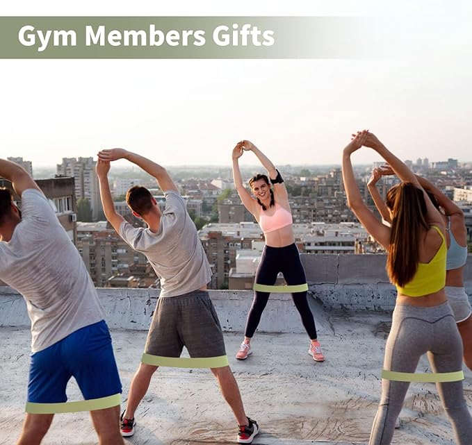 100 PCS Bulk Resistance Bands, Loop Exercise Bands Set for Gym Members Sports Class Students Gift, 5 Pieces Each Set with Storage Bag, Fitness Bands for Outdoor Home Gym Yoga Pilates