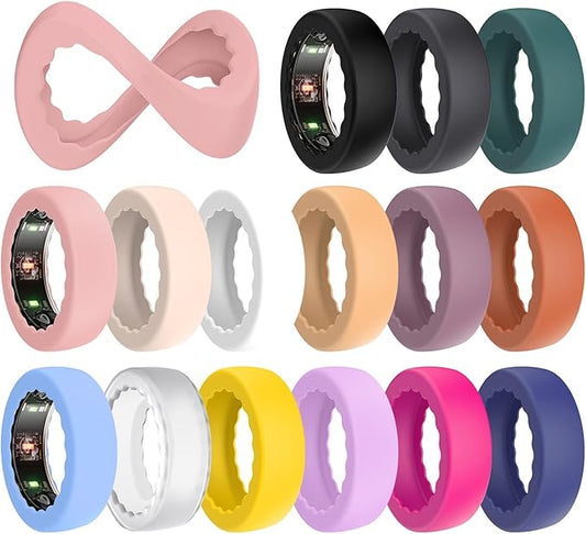 BO&DQQ 15 Pack Ring Cover Compatible with Oura Ring Gen 4 /Gen 3/ Samsung