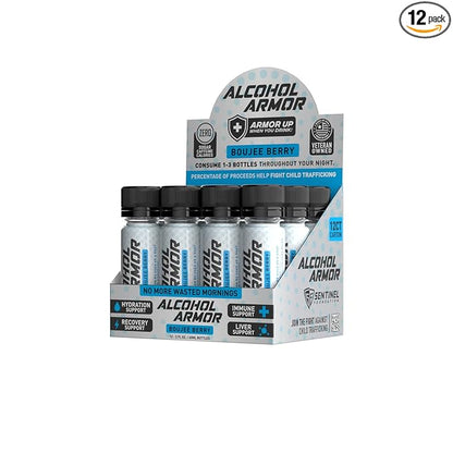 Boujee Berry Elixir - Hydration Support, Essential Vitamins and Electrolytes, Vitamin B12, Milk Thistle - 12 Pack